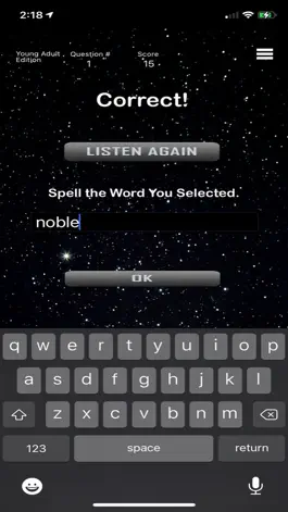 Game screenshot Young Adult - Comet Spelling apk