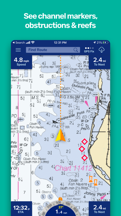 PRO CHARTS - Marine Navigation Screenshot