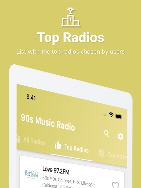 90s Music - 90s Radio iPad screenshot 7 - Music app