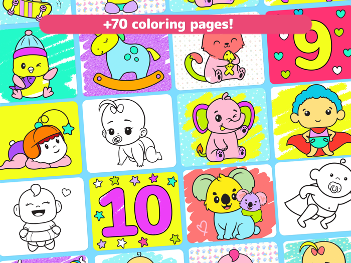 Coloring Babies - Baby drawing