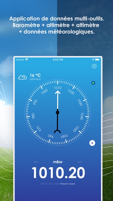 Screenshot #2 pour Mon baromètre et altimètre