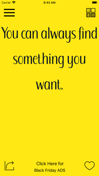 Black Friday Shopping Quotes Screenshot