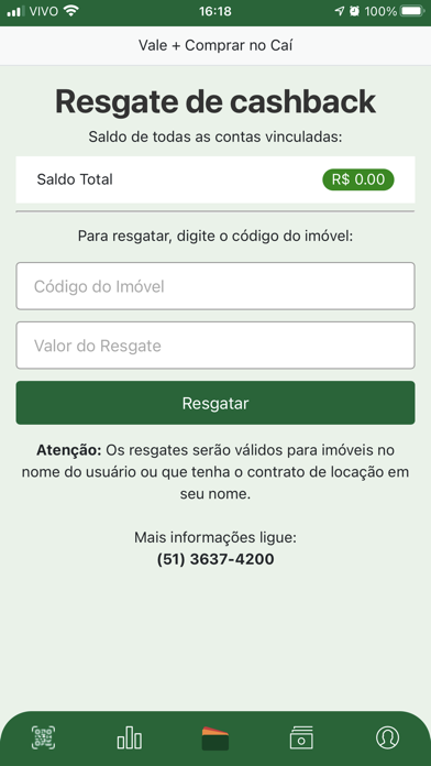 Vale + Comprar no Caí Screenshot