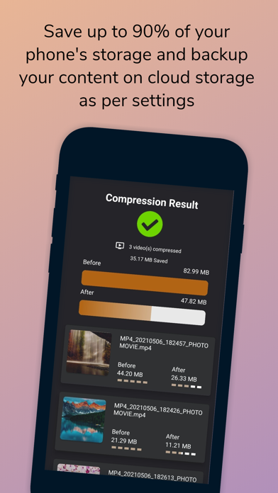 Screenshot #3 pour Veedify: Auto Compress Video
