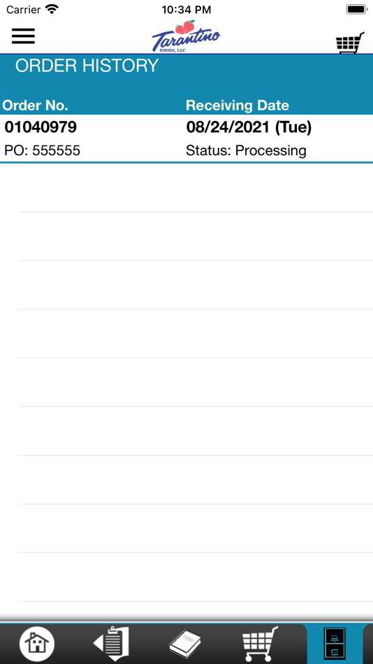 #5. Tarantino Foods Checkout App (iOS) 由: Produce Pro Software