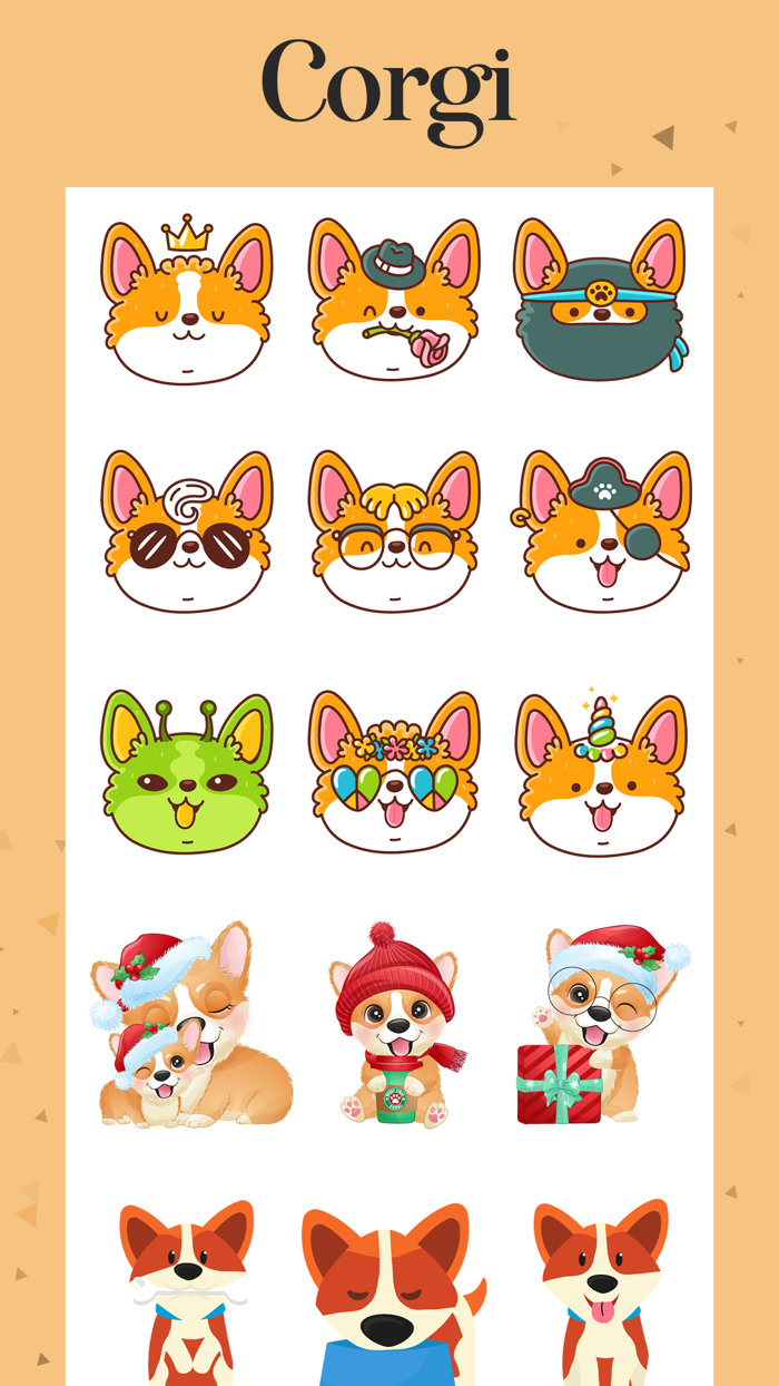 Cute Corgi Dog Stickers
