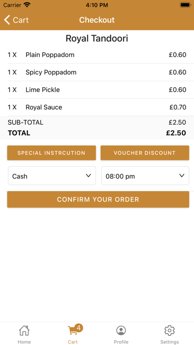 Royal Tandoori Screenshot