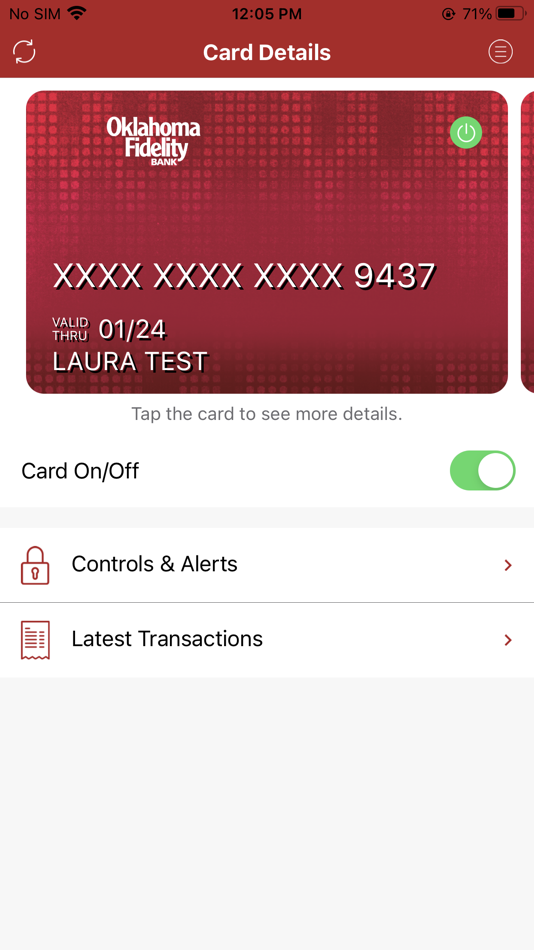 #1. My OKFidelity Card (iOS) Ved: FidelityBank