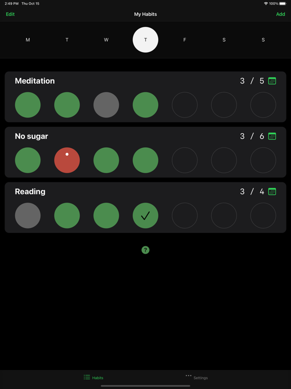 Screenshot #6 pour Hapit – Habit Tracker