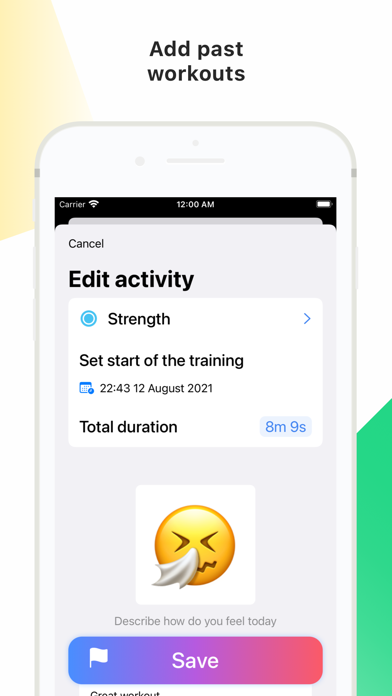Plan-trainings and activities Screenshot