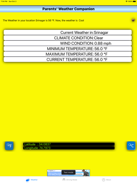 Screenshot #5 pour Parental Weather Companion