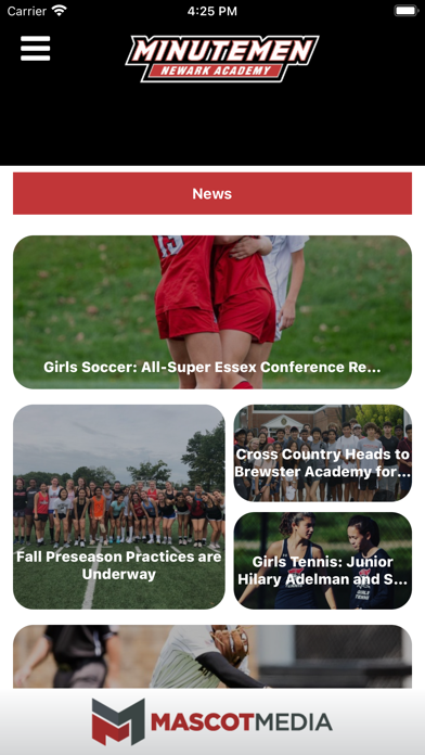 Newark Academy Athletics Screenshot