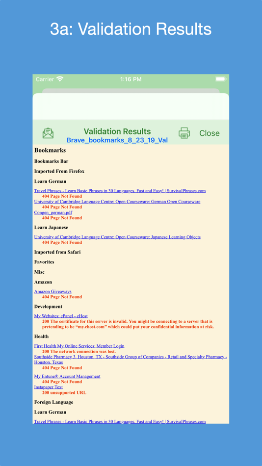 #4. Bookmarks Validator (macOS) 由: Gilbert Hansen
