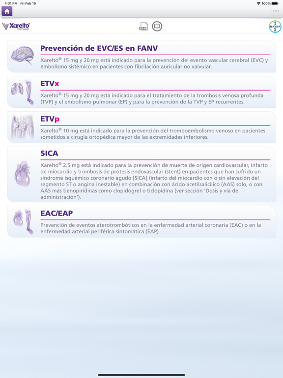 Screenshot #4 pour Xarelto Uso Responsable