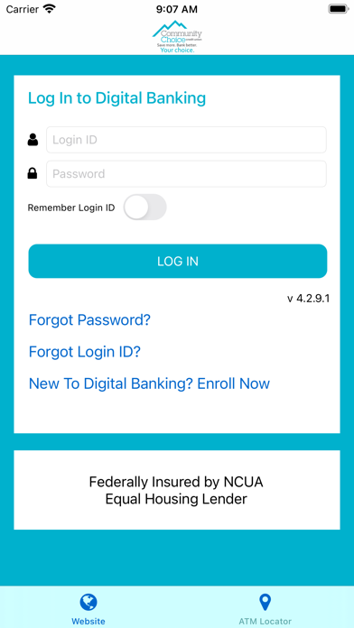 Your Choice Mobile Banking Screenshot