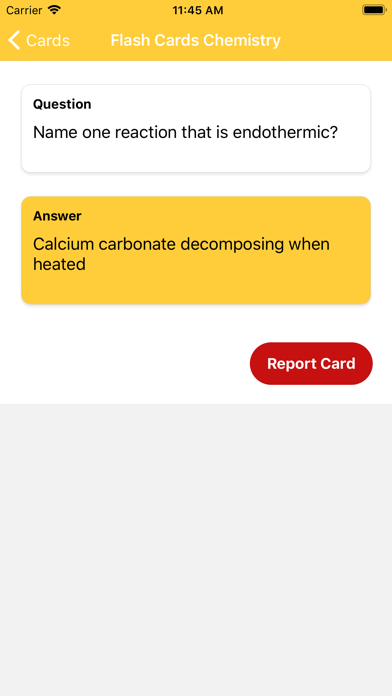 Chemistry Flashcards Screenshot