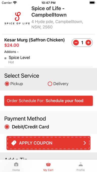 Spice of Life - Restaurant Screenshot