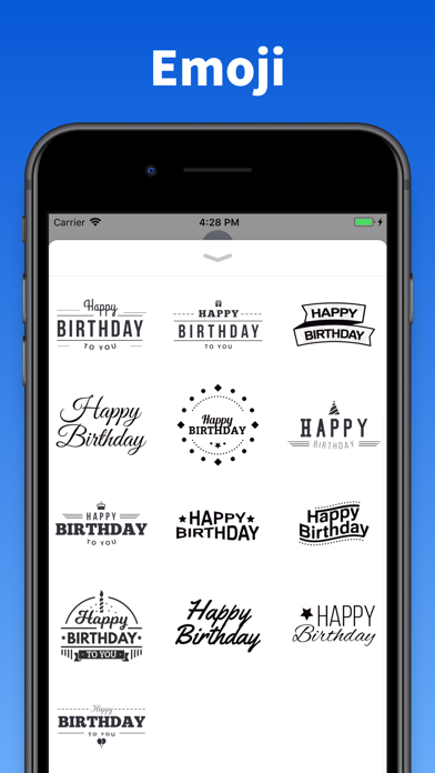 Screenshot #2 pour Happy Birthday emojis stickers