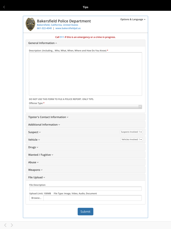 Bakersfield Police Department