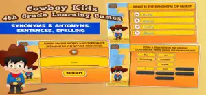 Cowboy Grade 4 Learning Games screenshot #3 for iPhone