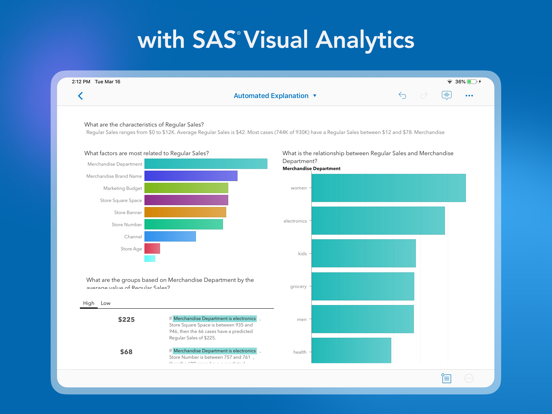 Screenshot #6 pour SAS Visual Analytics