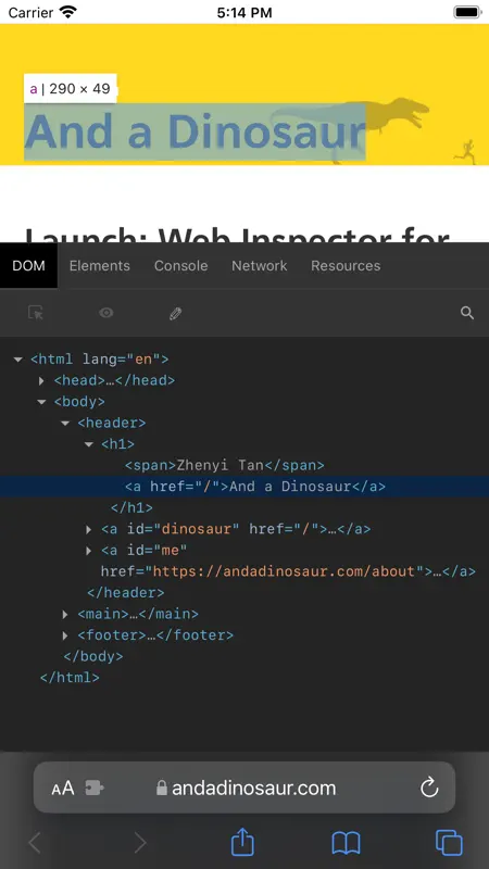 Web Inspector screenshot 1 of 9