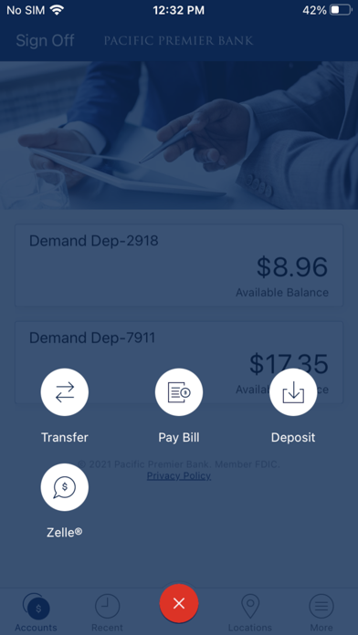 Pacific Premier Bank Personal Screenshot