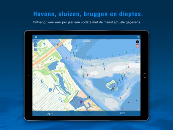 Vaarkaart Nederland iPad app afbeelding 4