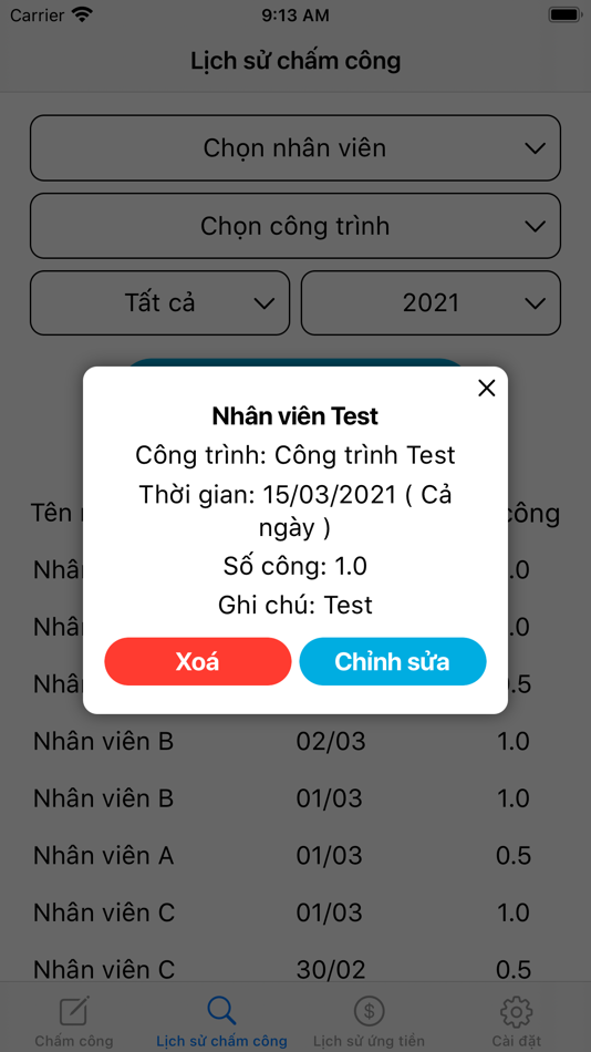 #3. Chấm công âm lịch (iOS) 由: Trung Le