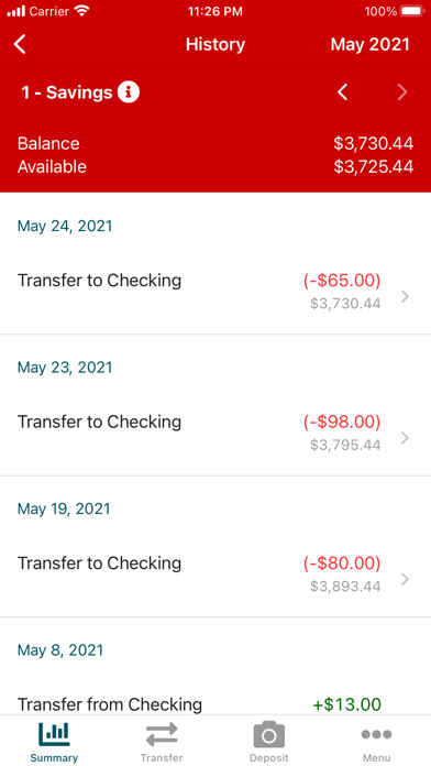 North Bay Credit Union Screenshot