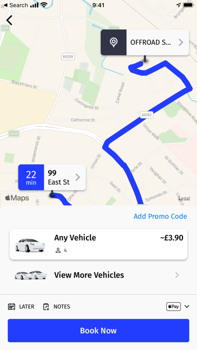 Blue Line Taxis Hereford Screenshot