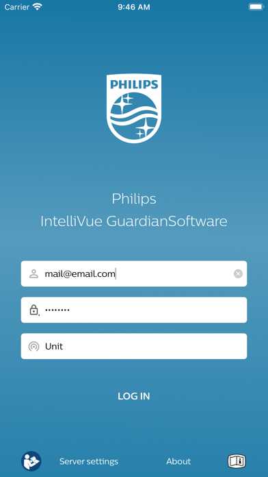 IntelliVue GuardianSoftware Screenshot
