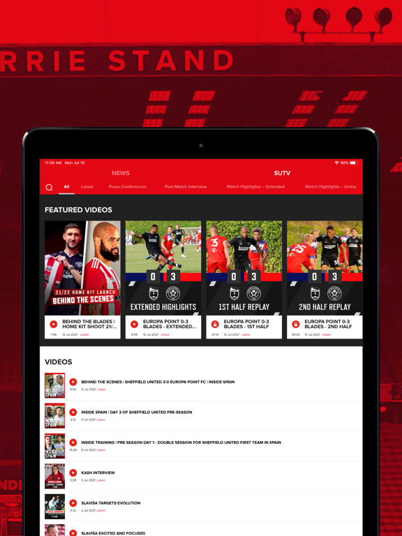 Sheffield United Official App iPad screenshot 5 - Sports app