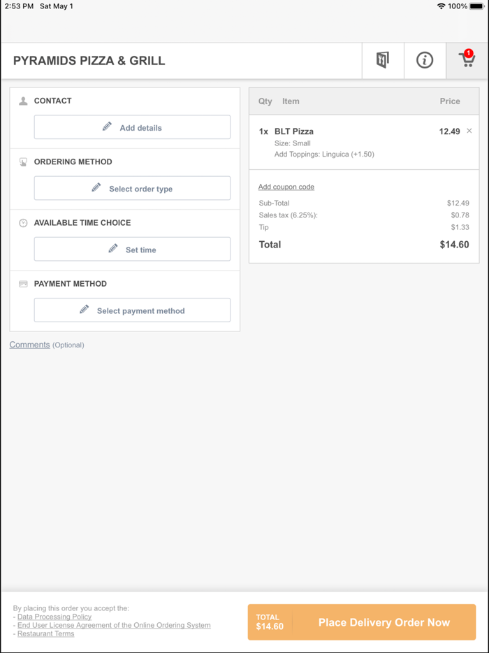 Pyramid Pizza and Grill