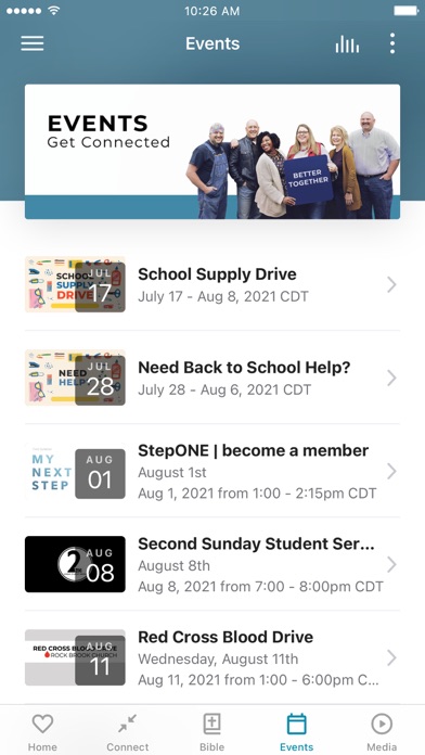 Rock Brook Church App Screenshot