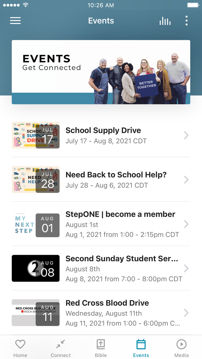 Rock Brook Church App
