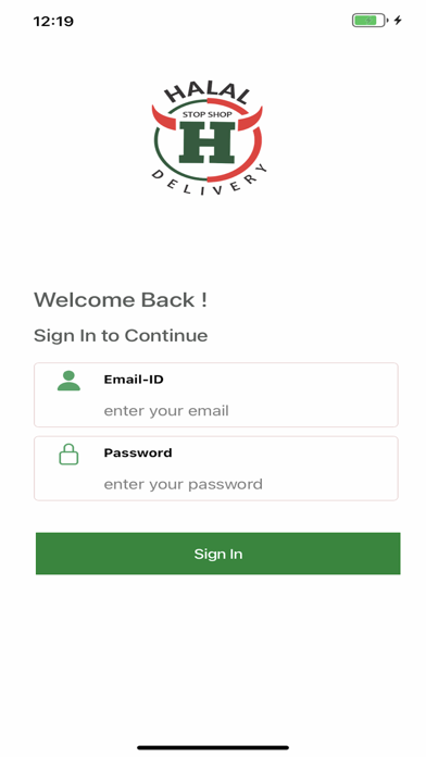 Halal Delivery App Screenshot