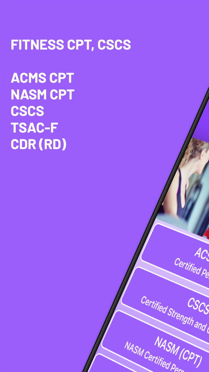 Fitness CPT CSCS CDR TSAC-F