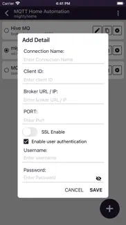 mqtt home automation iphone screenshot 2