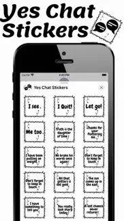 yes chat stickers iphone screenshot 3