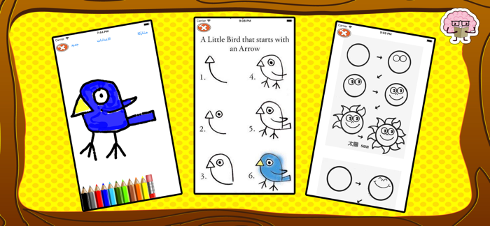 رسم و تلوين للصغار بالخطوات