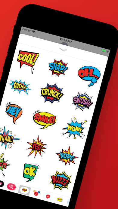 Color comics bubbles stickers Screenshot