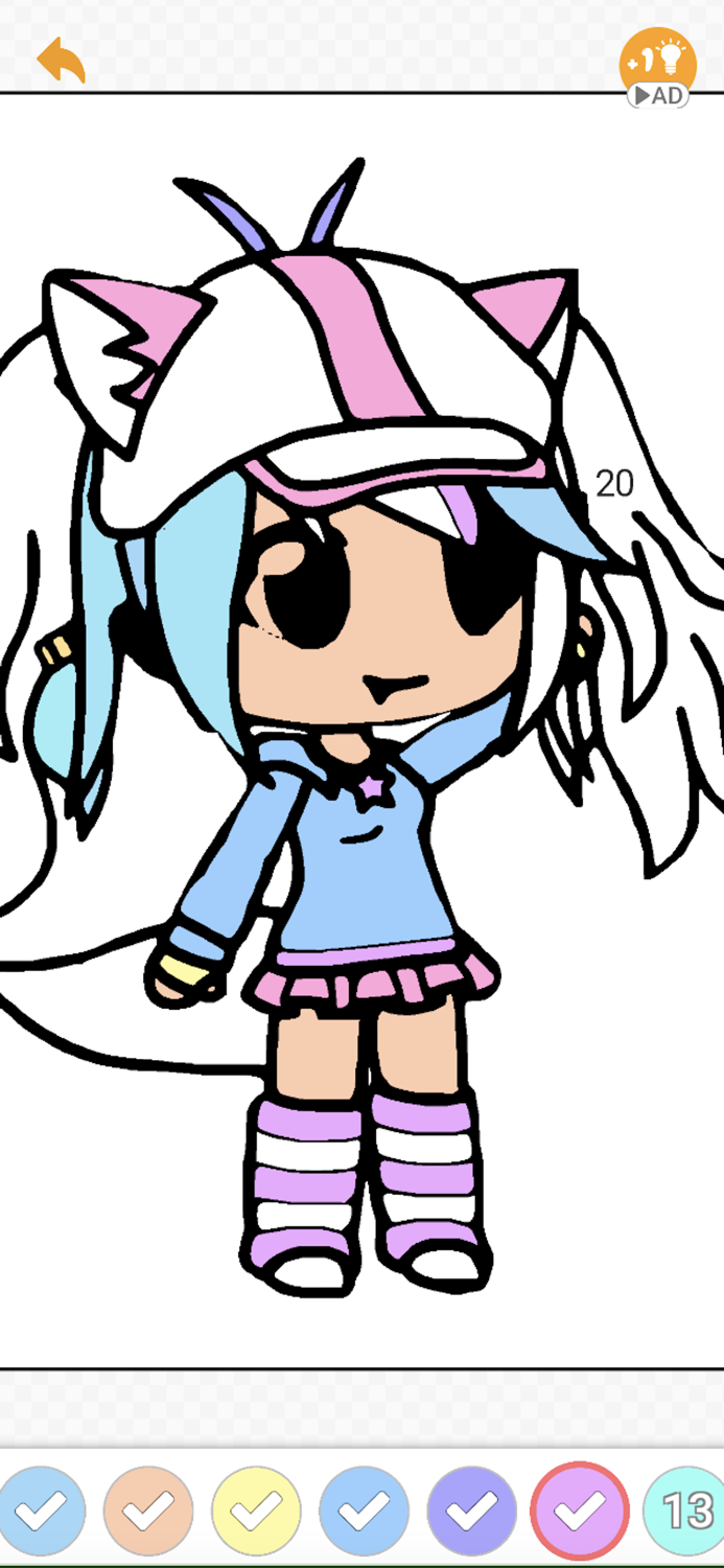 Princess Gacha ARTS Coloring