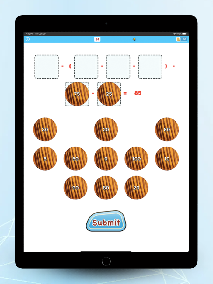 Math workout brain puzzle