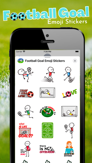 Football Goal Emoji Stickers Screenshot 3 - AppWisp.com Football Goal Emoji Stickers Screenshot 3 - AppWisp.com