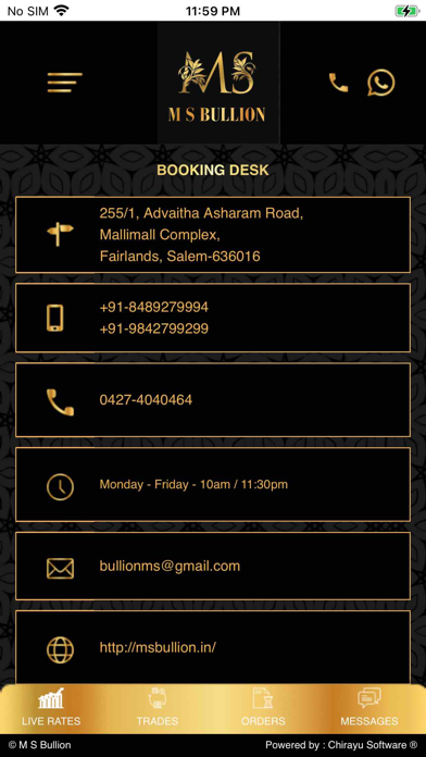 MS Bullion Screenshot