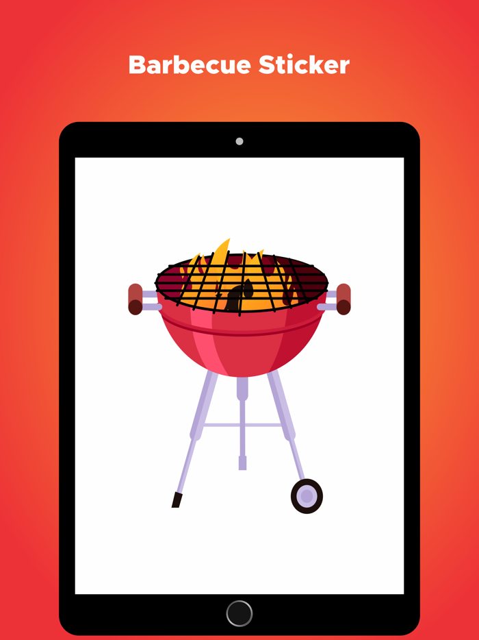 Barbecue BBQ Stickers