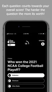 the fan exam iphone screenshot 3