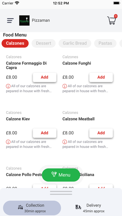 Pizzaman Market Harborough Screenshot