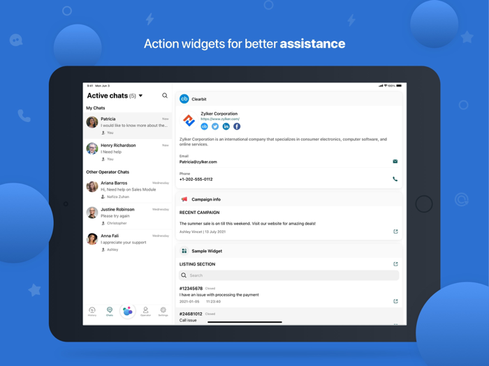Zoho SalesIQ - Live Chat App